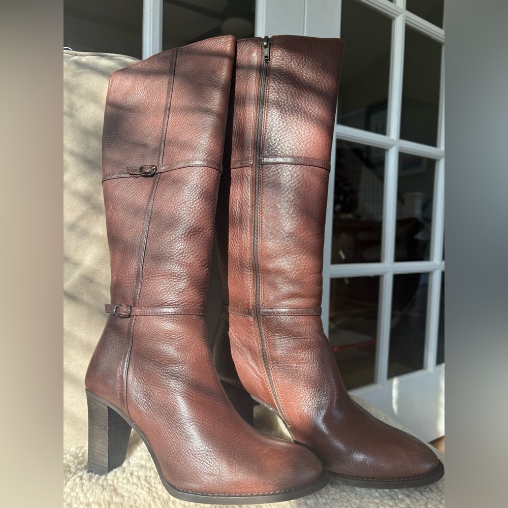 J. Crew Brown Heeled Boots